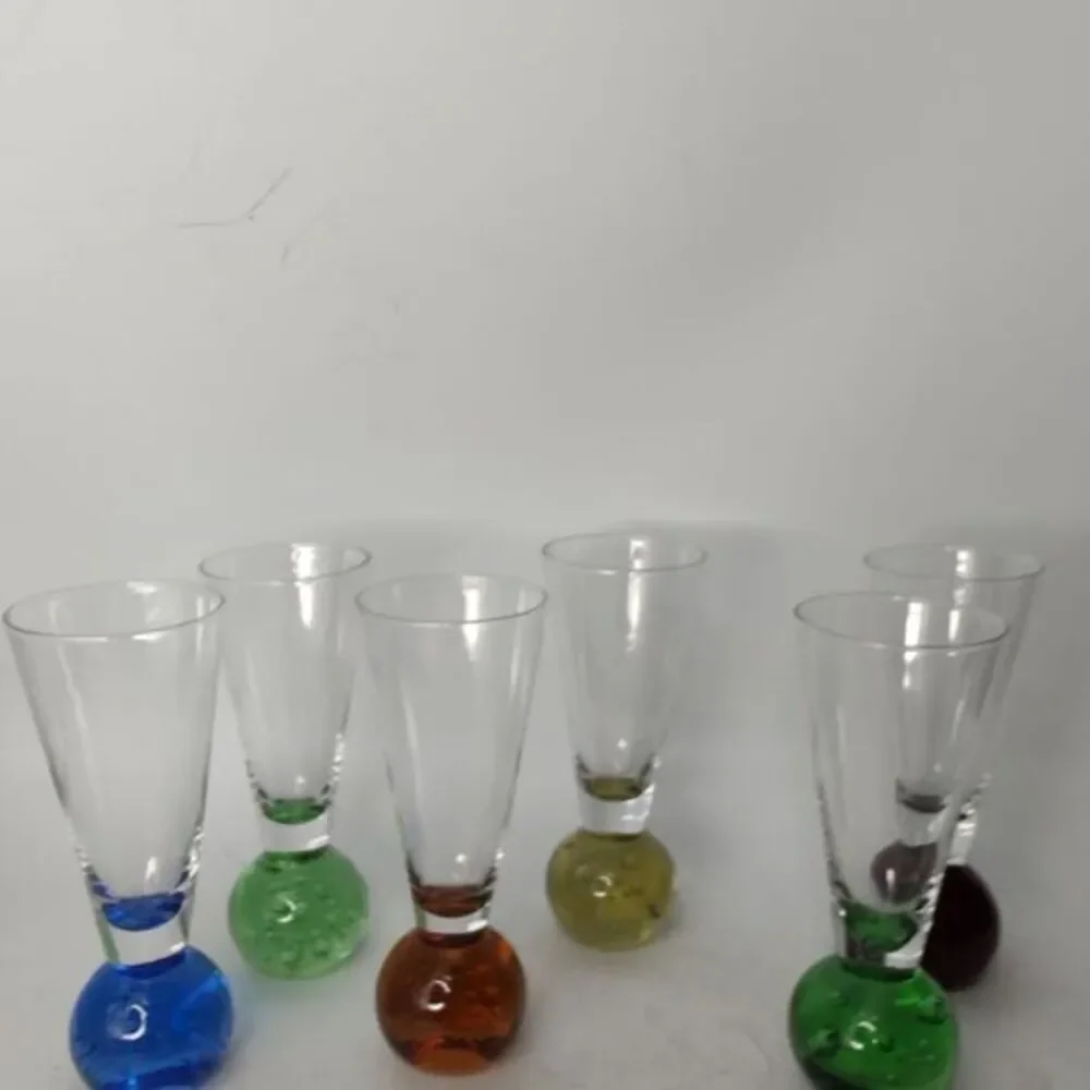 Vintage MCM ball base aperitif glasses‎